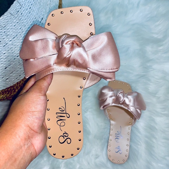 Satin Bow Sandal - Picture 2 of 3